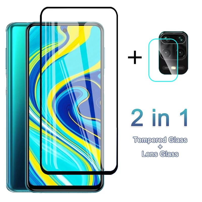 PAKET 2 IN1 Tempered Glass XIAOMI REDMI NOTE 10 PRO / NOTE 10 /REDMI 9/NOTE 9/NOTE 9 PRO  Lensa Camera