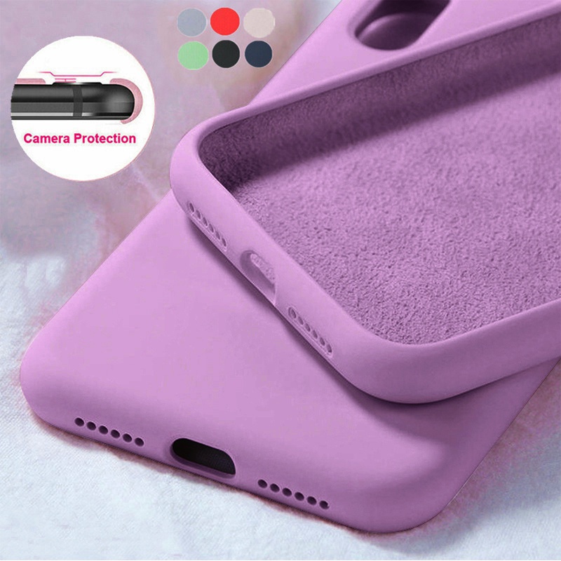 【full Cover】Casing Soft Case Silikon Untuk IPhone Case 11 12 13 Pro Max Mini 6 6S 7 8 Plus X XS Xsmax Casing