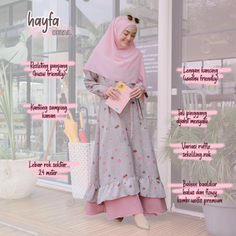 Gamis Hayfa By RiskiRich ORI