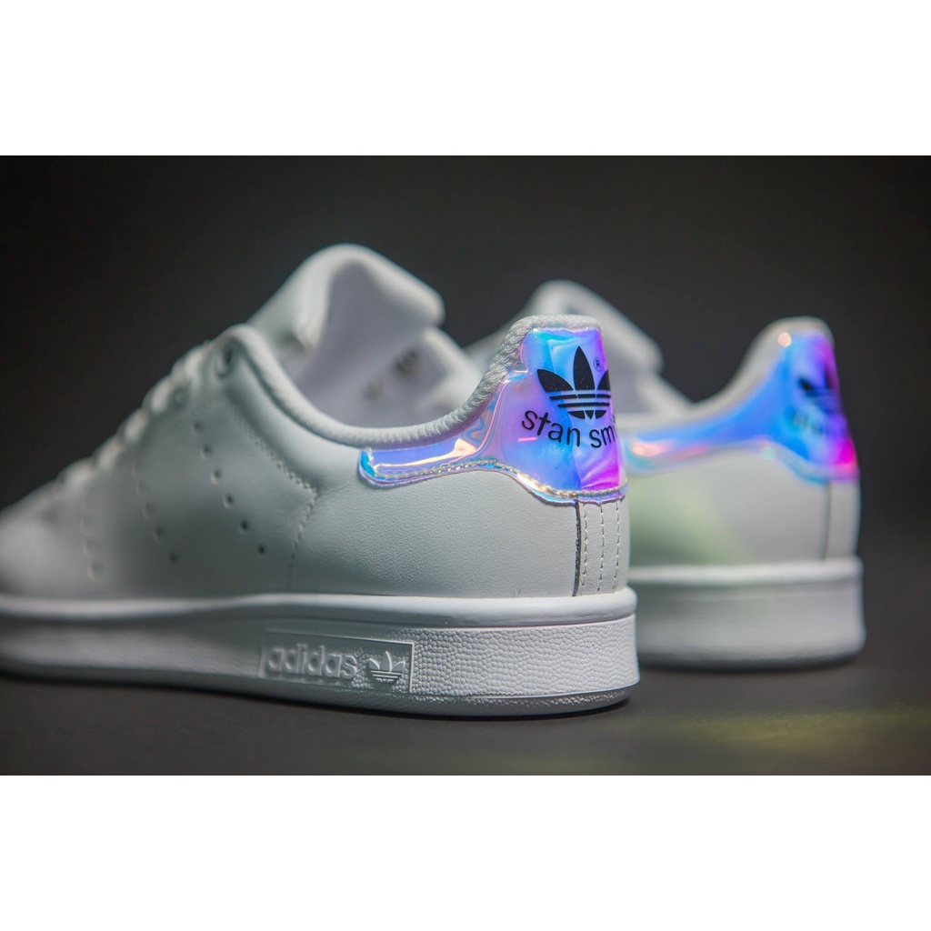 Sepatu Adidas Stan Smith BNIB Iridescent Color Sneaker Putih Wanita