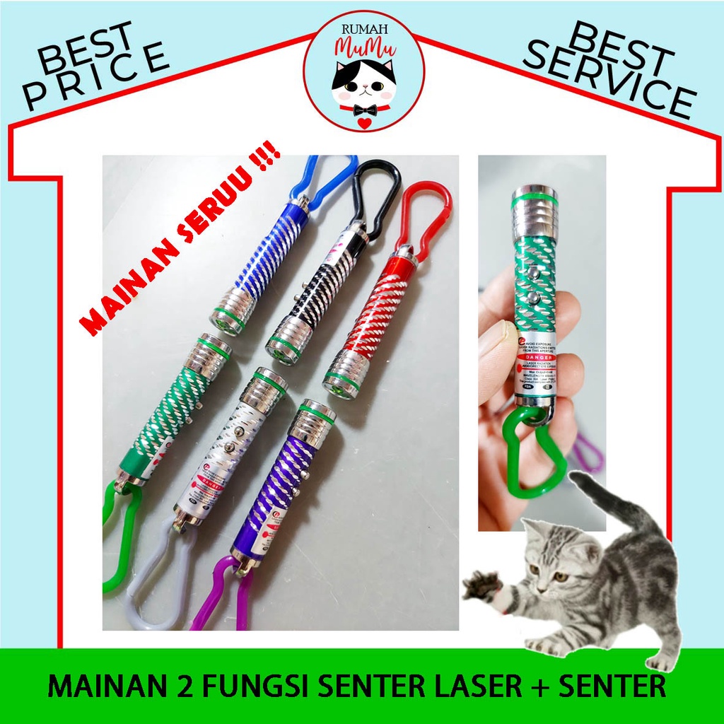 MAINAN SENTER 2 FUNGSI LASER POINTER DAN SENTER INTERAKTIF