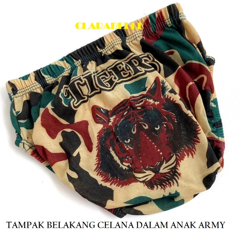 12 PCS Celana Dalam Anak Laki - Laki Motif Army