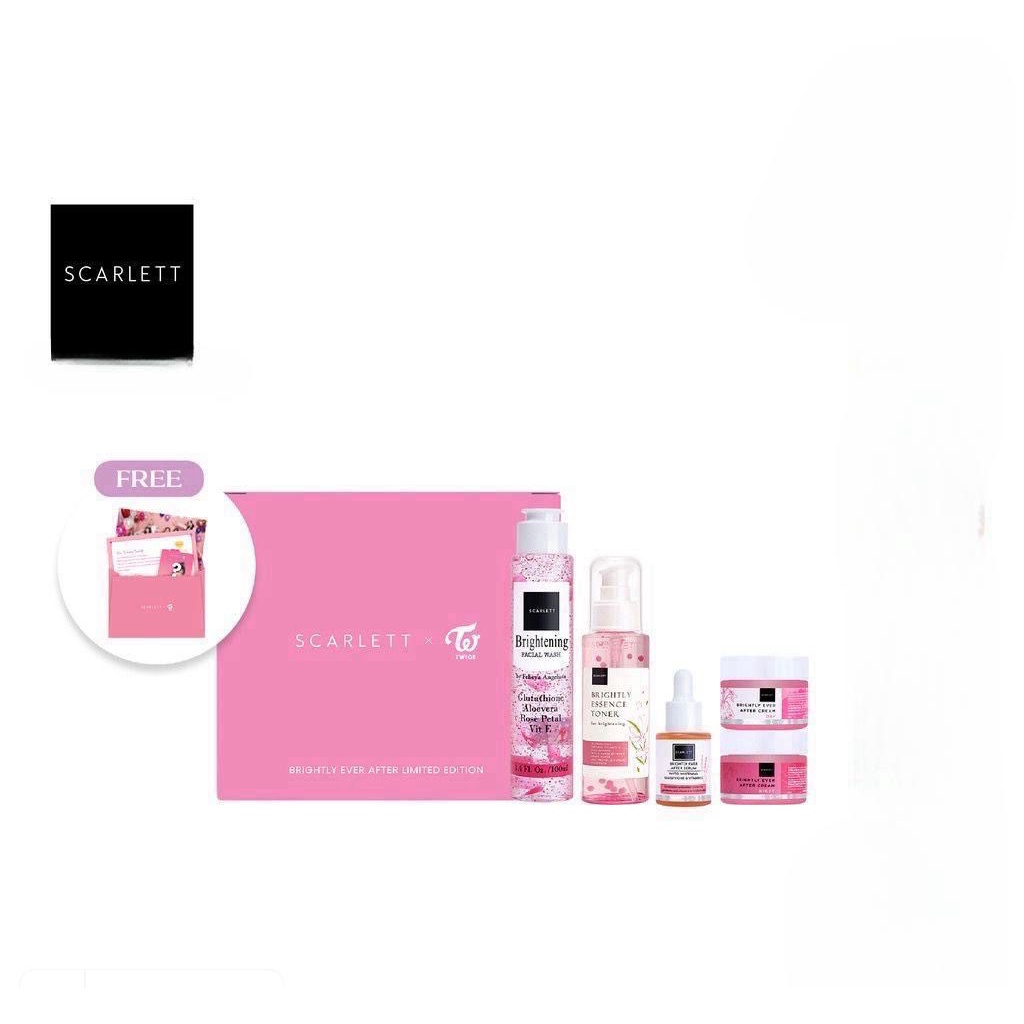 Scarlett Whitening Brightly Your Skin &amp; Acne Care Special Package &amp; AGE DELAY | SCARLETT FACE CARE isi 5 pcs