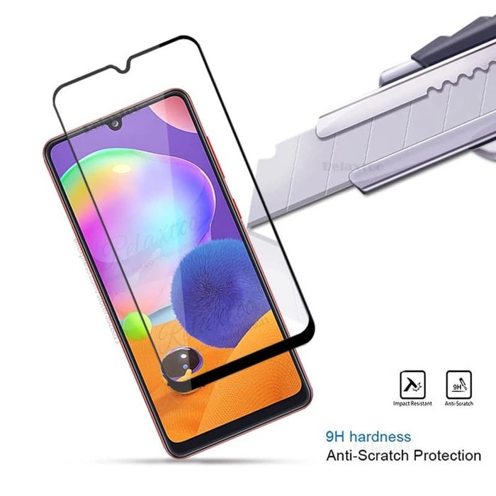 Tempered Glass Warna Samsung A31 Full Layar