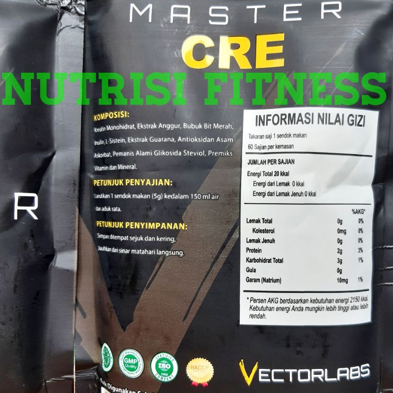 PROMO!! 2 PACK MASTER CRE 600 GRAM PAKET BUNDLING CREATINE MURAH HALAL BPOM