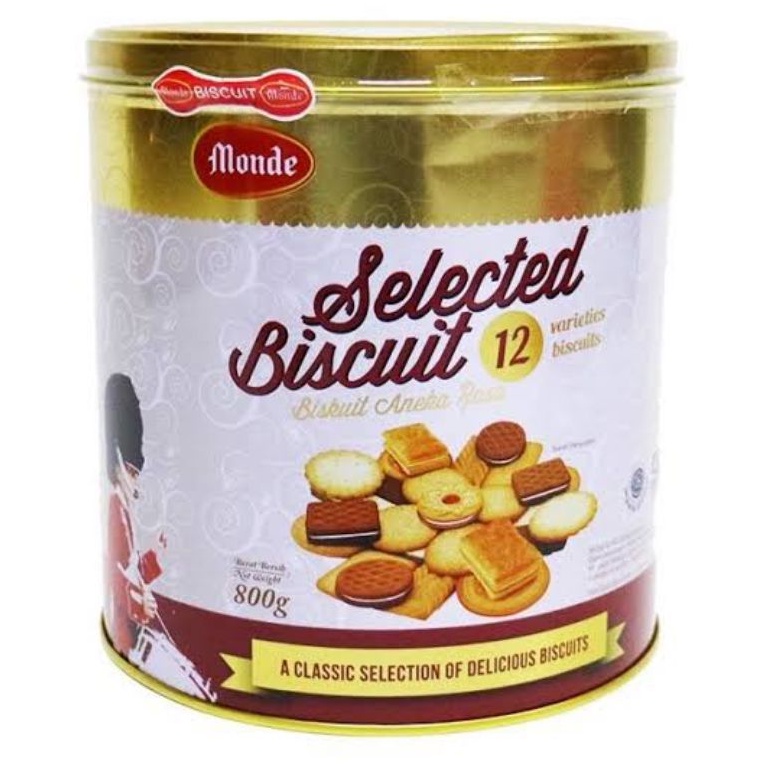 

MONDE GOLD SELECTED BISCUIT KALENG 800g