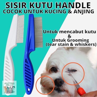 Image of Sisir kutu handle kucing anjing