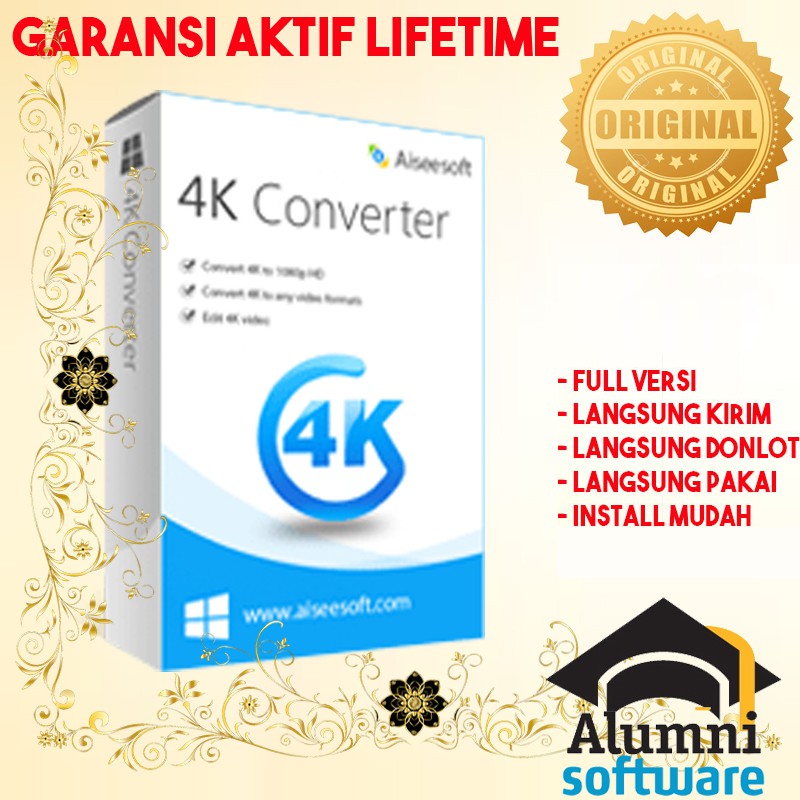 [FULL VERSION] Aiseesoft 4K Converter 9 Portable - GARANSI AKTIVASI