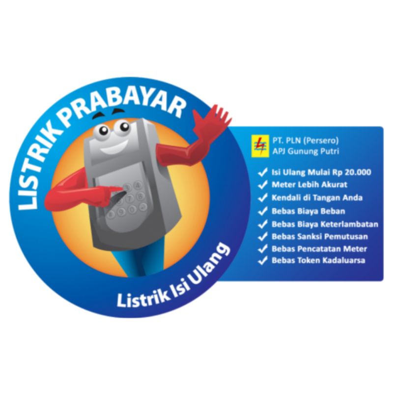 TOKEN LISTRIK PRABAYAR PROMO  PLN 15 15k 20 20k 50 50k 100 100k 200 200k 500 500k 1 juta 1 jt 1jt 10