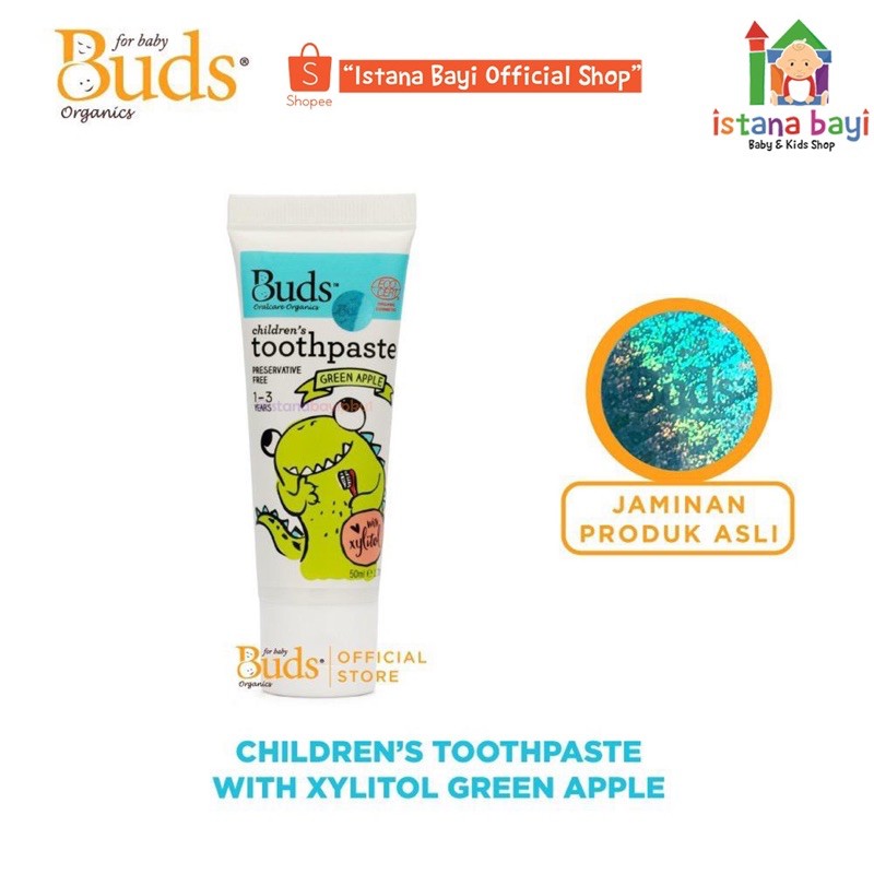 Buds Organics Toothpaste xylitol - Pasta gigi Bayi