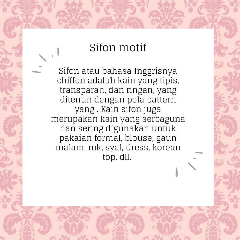 Kain Sifon Silk Motif