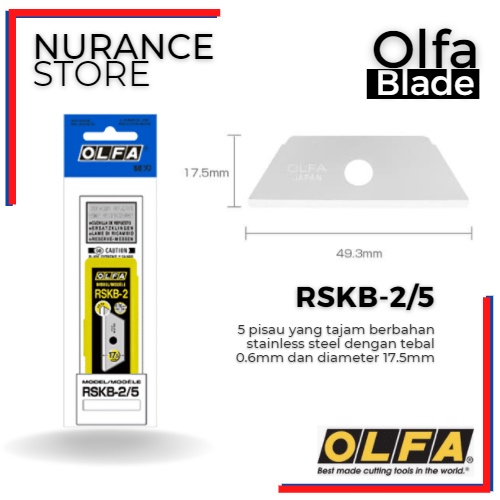 

REFILL BLADE OLFA RSKB-2/5 UNTUK CUTTER OLFA SK-3 SK-4 SK-5