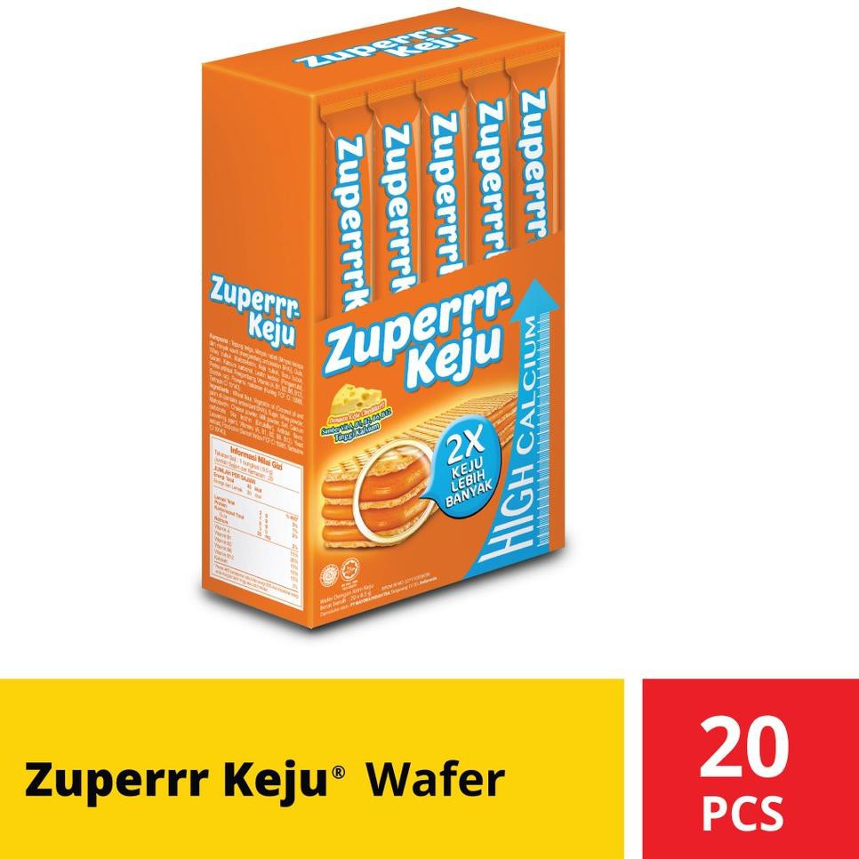 

NCN Roma Wafer Zuperrr Keju 8 gr 20 Pcs @ 8,5 Gr➣☁ (Best Seller)