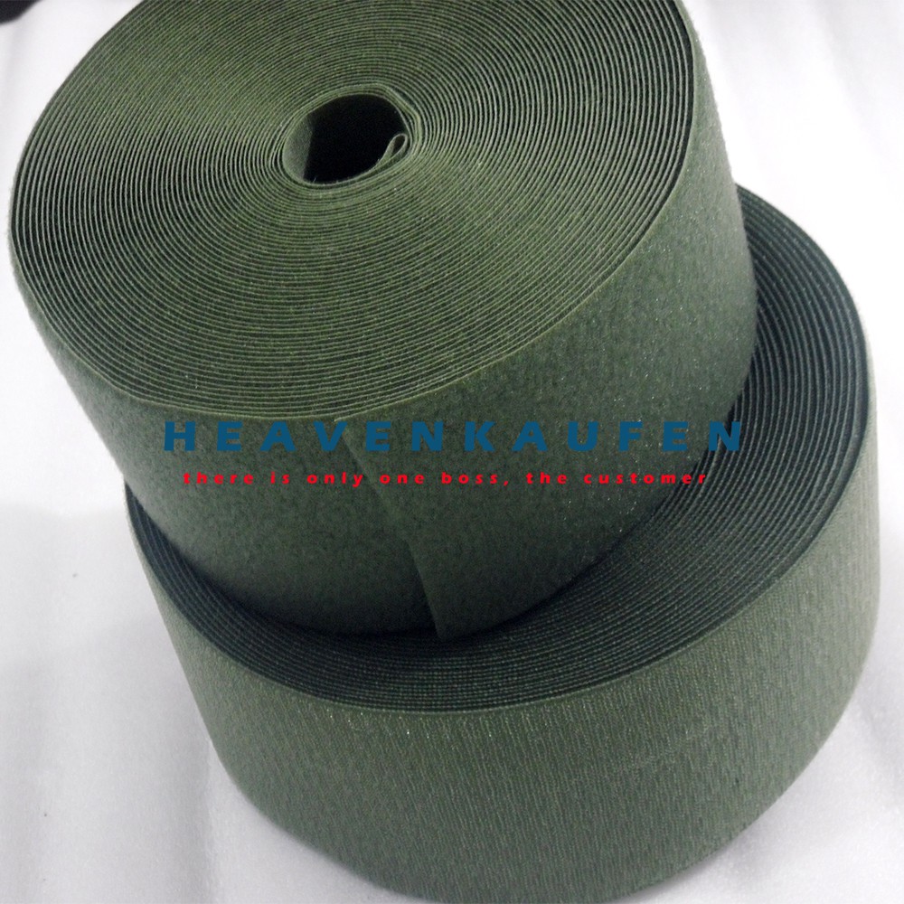 Velcro Lebar 10 cm Hijau Tentara/Hijau TNI meteran