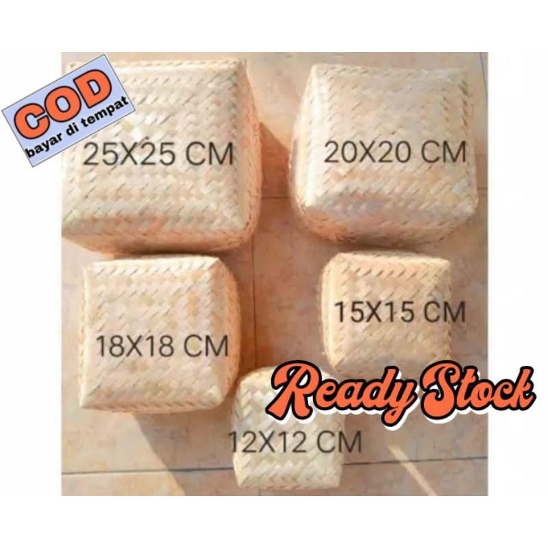 Grosir Besek Bambu Murah - Besek Bambu 20x20 - Kerajinan - Anyaman Bambu - Piti