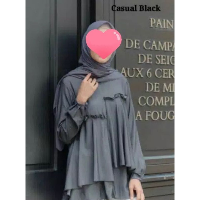 Davina Blouse Casual Black by WearingKlamby