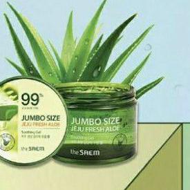 ➶ THE SAEM ALOE VERA JUMBO SIZE JEJU FRESH SOOTING GEL 99% 300ML IMPORT ORI BPOM ♟