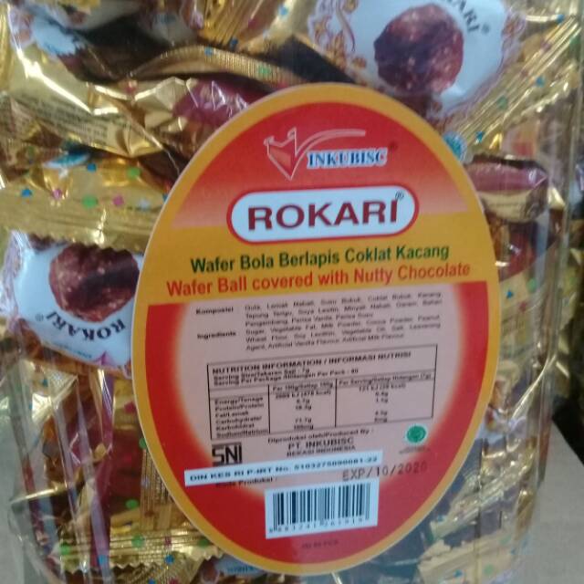 Rokari coklat toples isi 80 pcs
