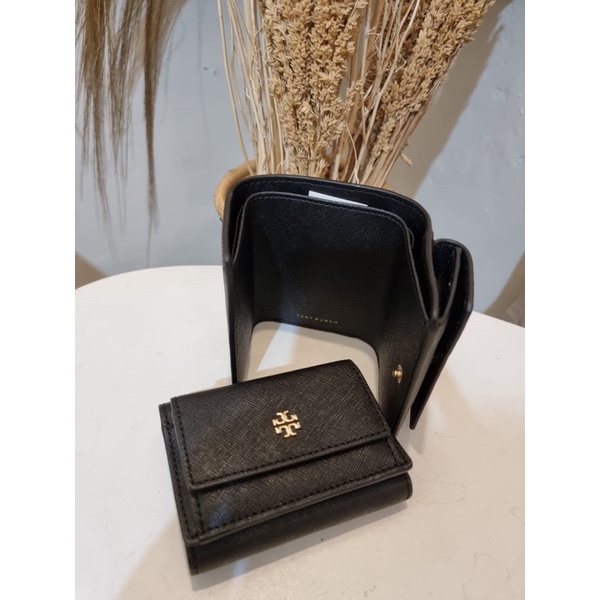 dompet tory burch micro wallet black original authentic