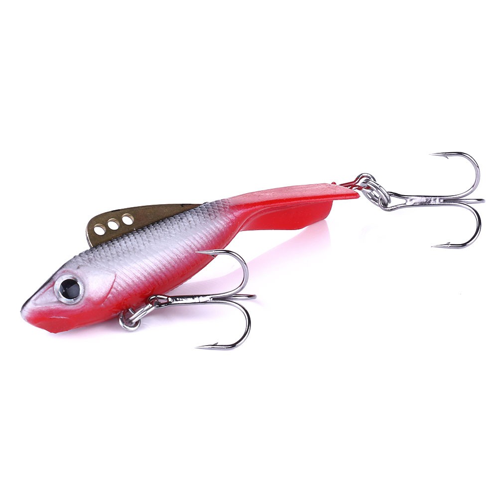 Hengjia 1pc Umpan Pancing Softlure Bentuk Ikan Imitasi 19g / 6.5cm Bahan Pvc Untuk Musim Dingin