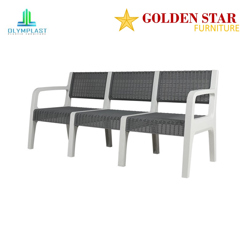 SET Olymplast Sofa Plastik / Kursi Tamu / Kursi Taman 321 + MEJA