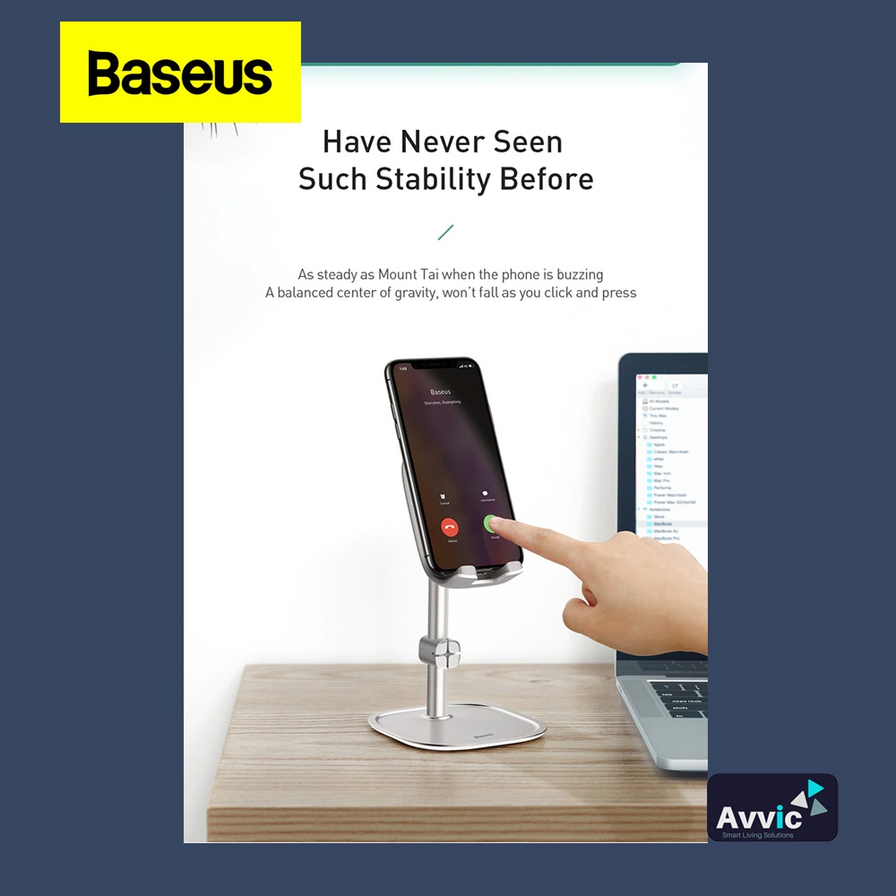 Baseus Phone Holder Dudukan Handphone Tab Stand Holder Baseus Literary Youth Desktop Bracket