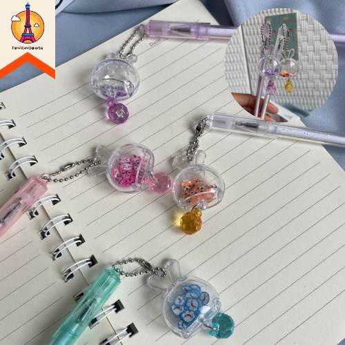 

Pulpen Gantungan Kelinci Buah Manik Pena Pen Alat Tulis Kantor Bolpen Warna Pastel Glitter Cute Gel Murah Terbaru