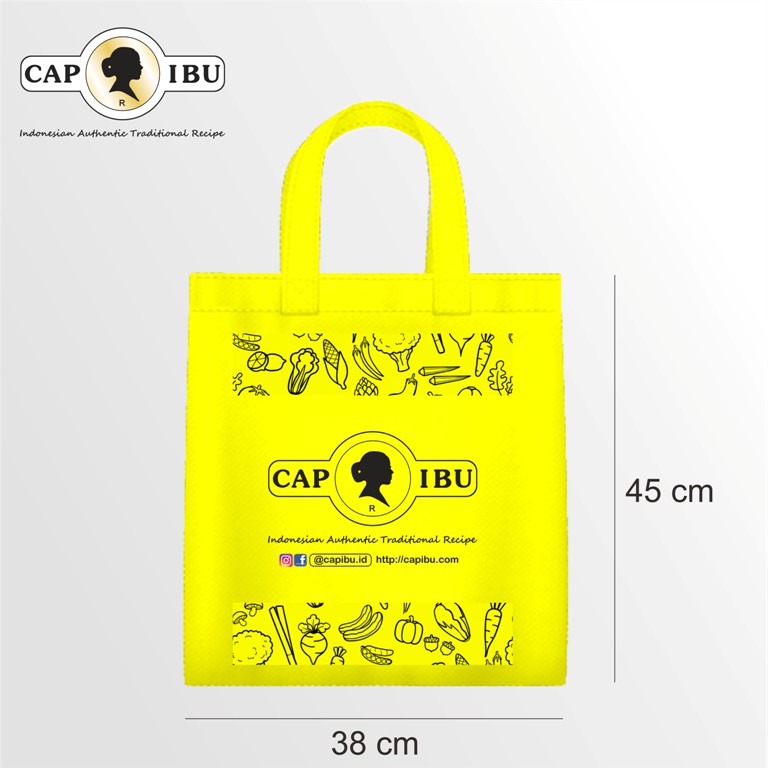 Tas Belanja Shopping Bag Cap Ibu (45 x 38 x 8 cm)