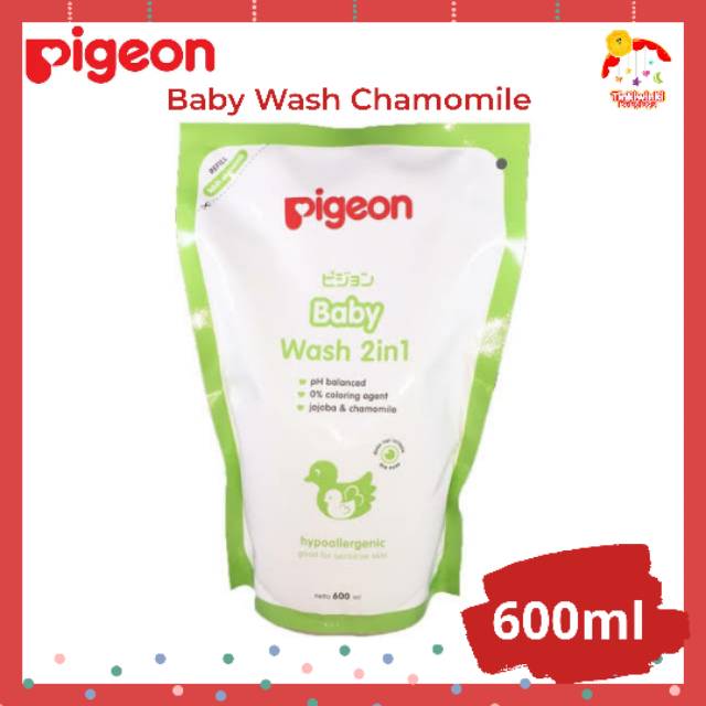 Pigeon Baby Wash Chamomile 600ml REFILL