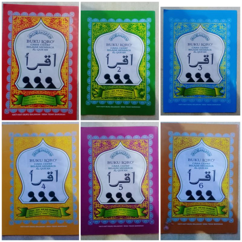 Jual Iqro Per Jilid 1, 2, 4, 5, 6 Original Lengkap Indonesia|Shopee ...