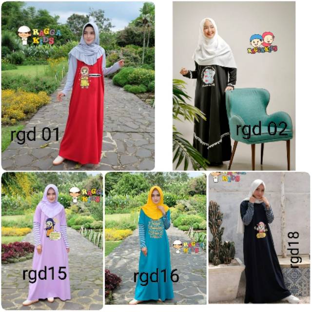 Gamis dewasa Raggakids (rgd 01,02,15,16,18)