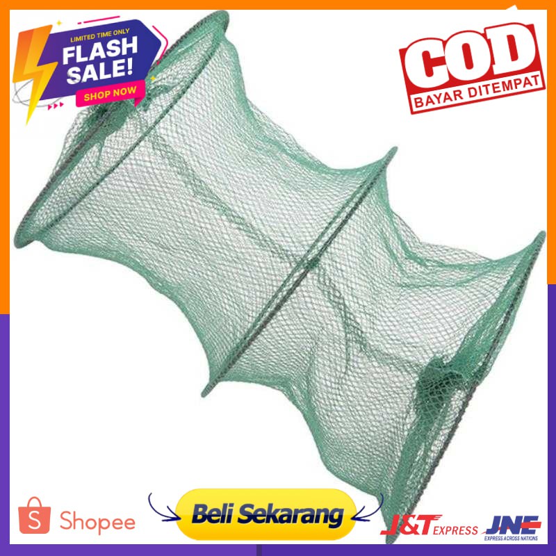 TONQUU Jaring Pancing Ikan Udang Fishing Net Foldable 2 Layers SCZ620