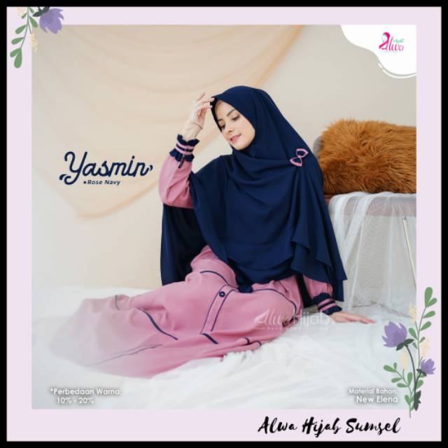 GAMIS YASMIN ROSE ALWA HIJAB