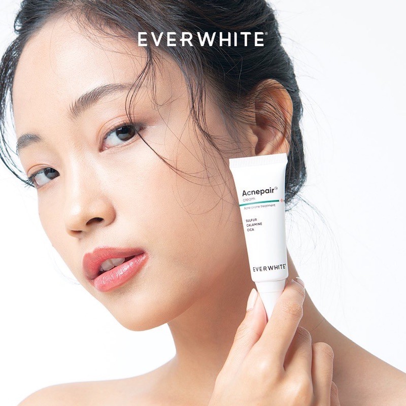 EVERWHITE Acnepair Cream Indonesia / Facial Wash Toner Serum Essence Eye Cream Gel Mask Cica Aha Bha