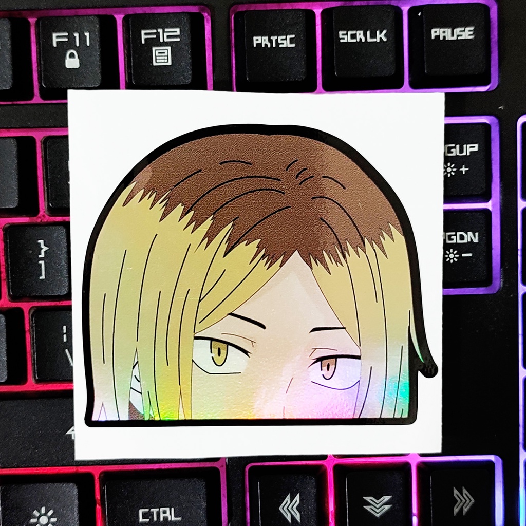 STICKER STIKER HOLOGRAM ANIME - KENMA KOZUME -HAIKYU - STIKER ANIME HOLOGRAM