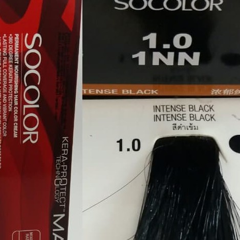 Matrix SoColor 1.0 1N Intense Black Hair Dye Cat Rambut Hitam Pekat Tutup Uban So Color
