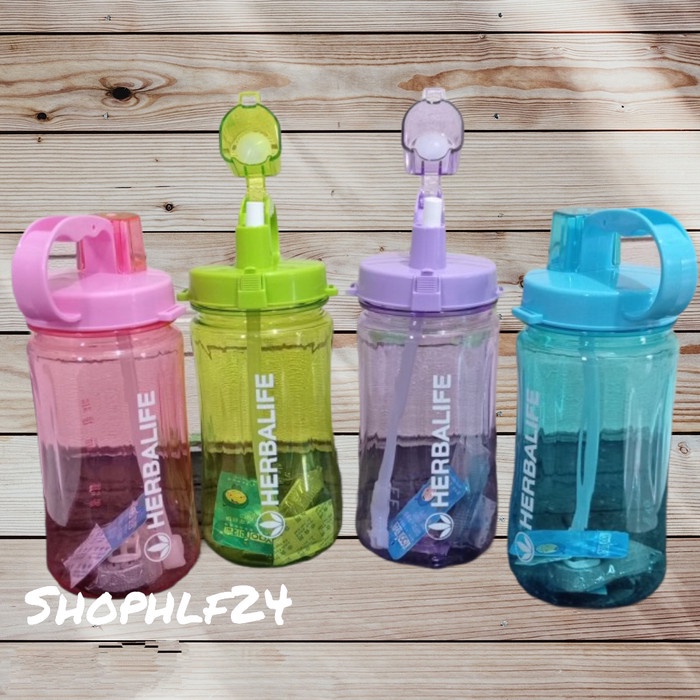 MURAH botol air minum singapur#herbalife 1liter - Biru