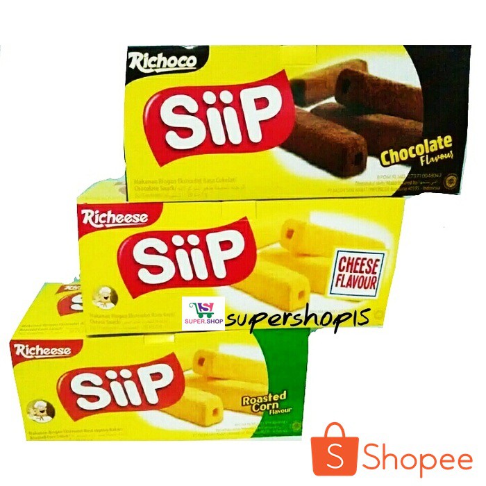Nabati Richeese / Richoco SiiP Cokelat BOX (isi 20 pcs)
