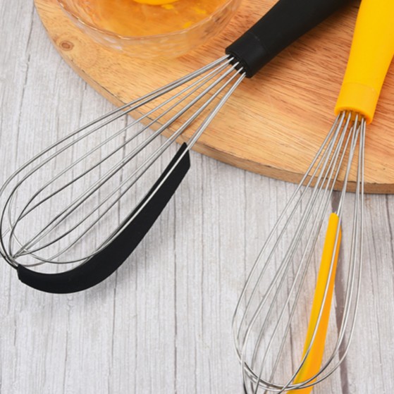 Premium Stainless Steel Whisk Pengocok Telur Adonan Dengan Scraper