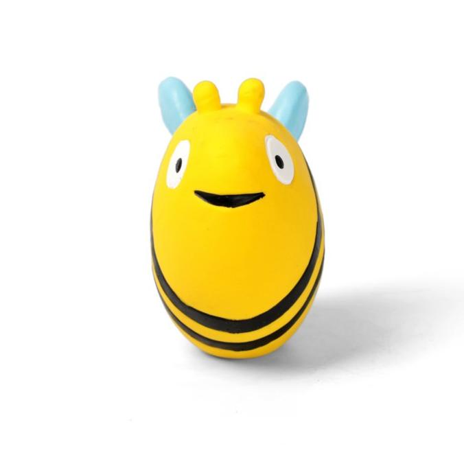 Q-MONSTER Pet Dog Squeaky Rubber Toy Mainan Anjing FRUIT LEMON BEE