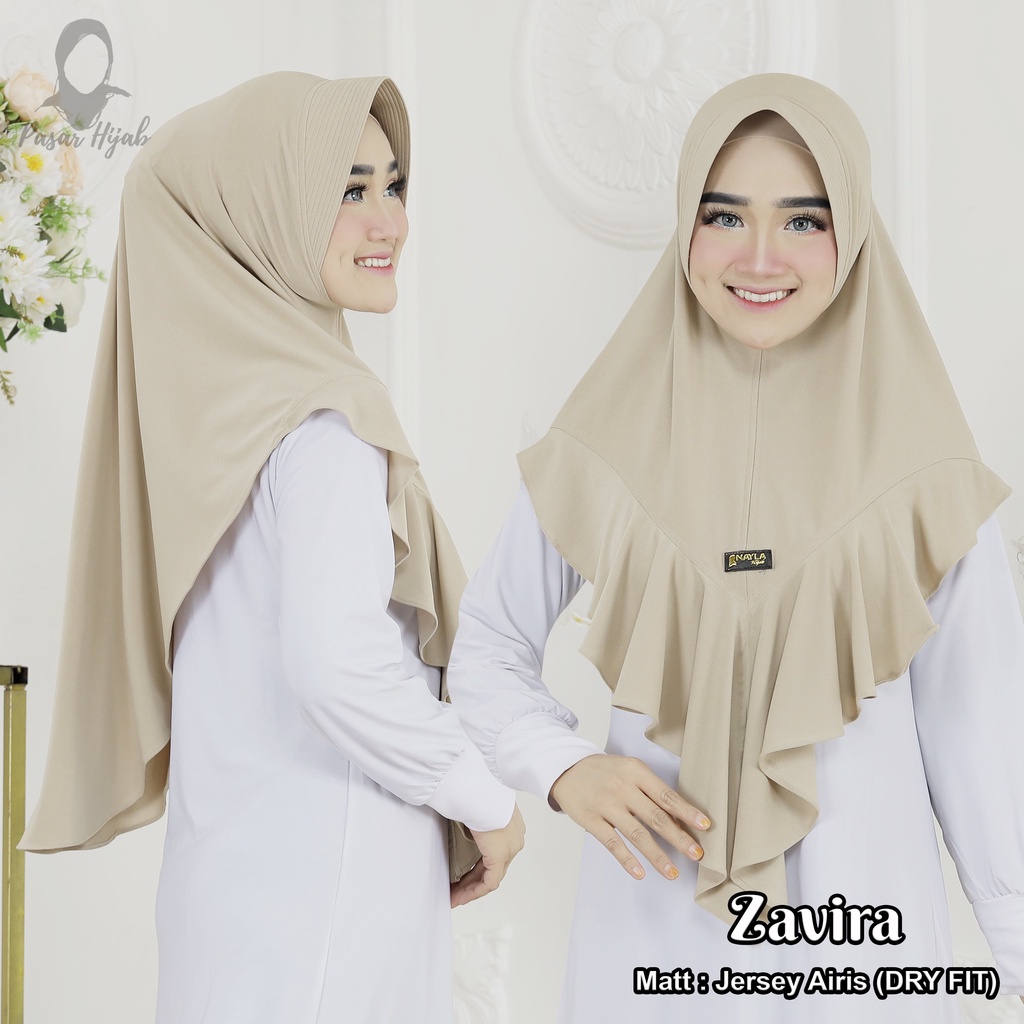 Kerudung Instan Zavira Couple Series Ibu dan Anak Jilbab Instan Jersey Airis Hijab Bergo Terbaru Pasar Hija'b