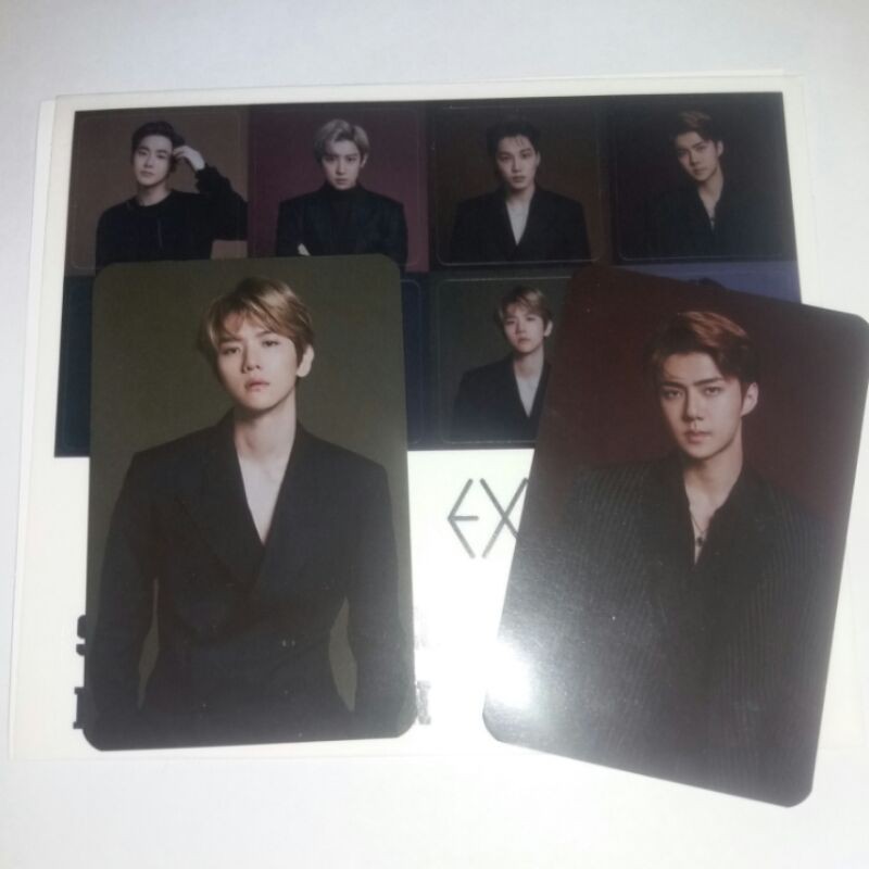READY OFFICIAL PHOTOCARD (+STIKER) LIGHTSTICK EXO SEHUN BAEKHYUN TERMURAH