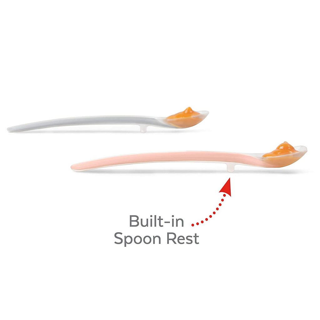 Skip Hop Easy Feed Spoons Soft Coral - Sendok Makan Anak