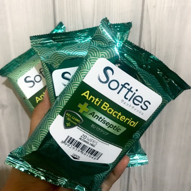 Softies Antibacterial Wipes