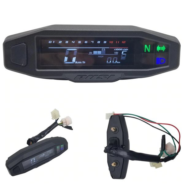 Speedometer Digital Mini Model KTM XC Spido LED Full Indikator Universal Trail Enduro CRF KLX Custom