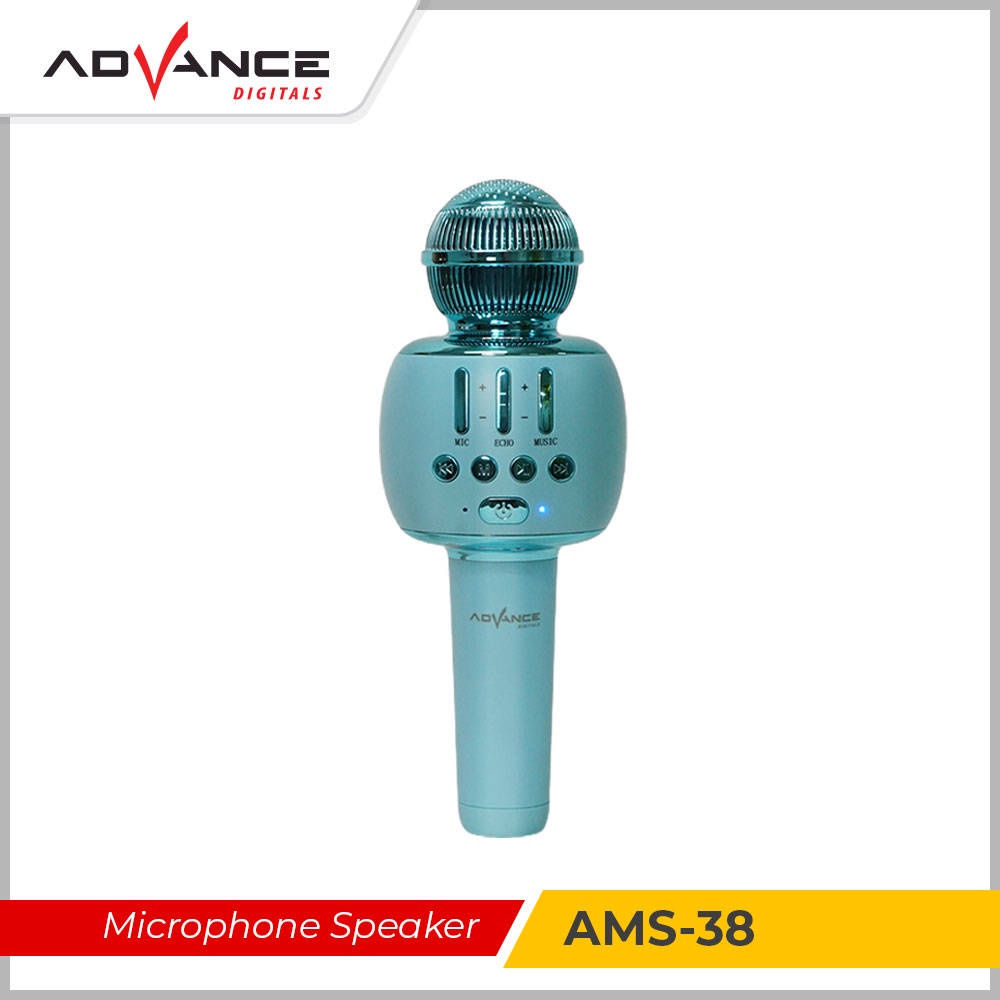 Advance Menyenangkan Nirkabel Mikropon Bluetooth portabel Pemain Karaoke AMS-38 Mikrofon Pembicara