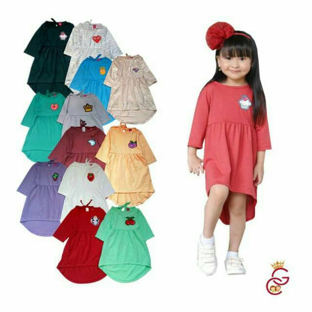 RP SLEEVE DRESS PINGUIN 1-2 TAHUN GUDANG. CLODI