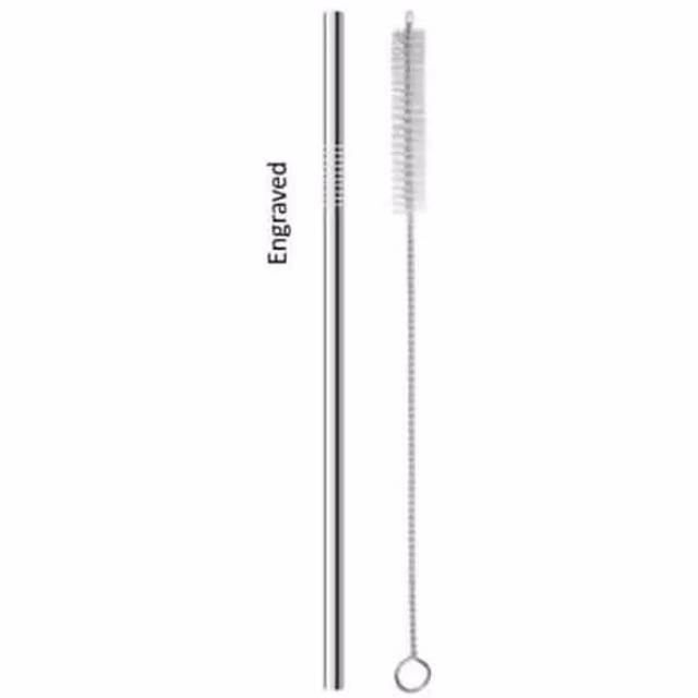 Sikat pembersih sedotan stainless brush straw sedotan stainless lengkung