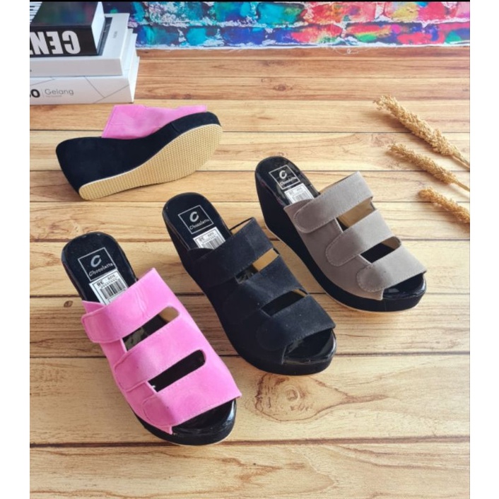 ABBUSHOES Dh 119 wedges sandal prepet 3 7cm