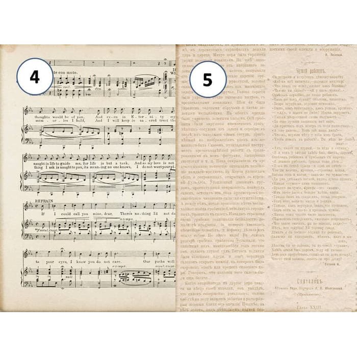 Kertas Scrapbook - Vintage Music Paper_FFH Design